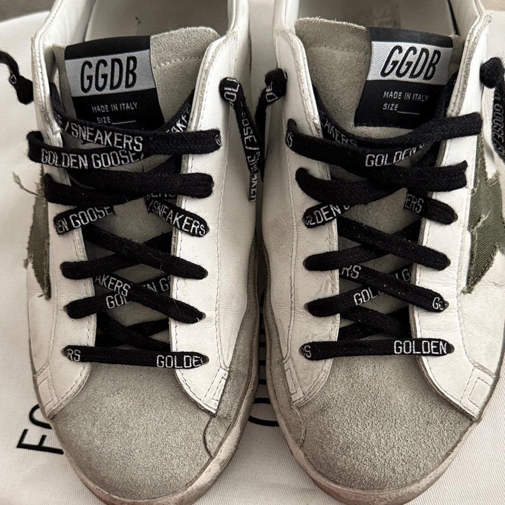 Golden Goose Men's Sneakers in White and Gray
